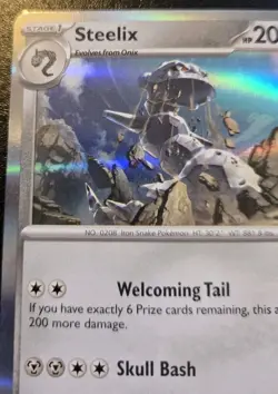 Steelix 093/132 Holo Rare Mega Evolution Pokemon TCG - Image 2