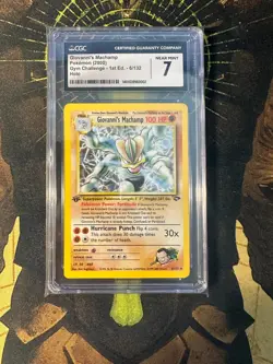 Pokemon Giovanni's Machamp 6/132 Gym Challenge 1st Edition Vintage Holo CGC 7 - Image 1