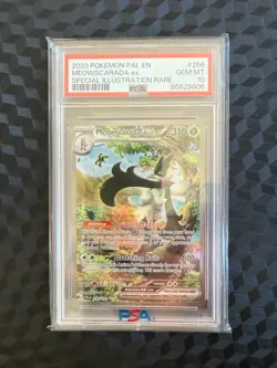 2023 POKEMON PAL EN-PALDEA EVOLVED #256 MEOWSCARADA EX PSA 10 - Image 1