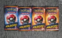 Pokemon TCG Detective Pikachu Promo Booster Packs Lot x4 (x2 Each) - Image 1