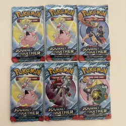 Journey Together Lot of 6 Packs Scarlet & Violet - Pokemon Booster Packs - New - Image 1