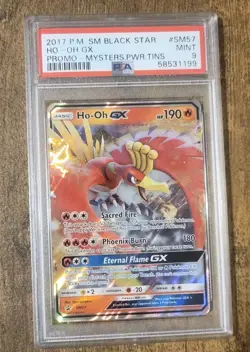 2017 Pokemon Sun And Moon Black Star Promo Ho-oh Gx Sm57 Psa 9 Mint - Image 1