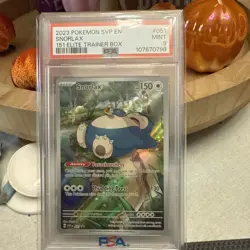 2023 Pokemon Scarlet & Violet SVP EN Snorlax 151 ETB #051 PSA 9 MINT - Image 1