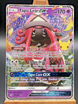 Pokemon Celebrations Tapu Lele GX Ultra Rare Full Art English 60/145 NM-MT - Image 1
