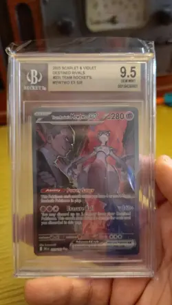 Graded 9.5 Team Rocket's Mewtwo SIR #231 2025 Destined Rivals Pokemon Gem Mint - Image 2