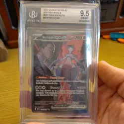 Graded 9.5 Team Rocket's Mewtwo SIR #231 2025 Destined Rivals Pokemon Gem Mint - Image 3