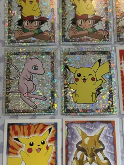 Pokemon 1999 Merlin Collections & Artbox, Lot of 17 Stickers, NM - Image 3