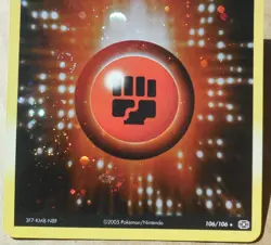Fighting Energy 106/106 Rare Holo Emerald Set Pokemon LP - Image 3