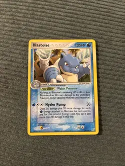 Pokemon TCG Blastoise EX Crystal Guardians 14/100 Cosmos Holo - Image 1
