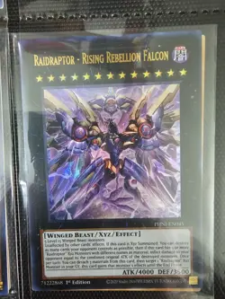 Yugioh! Raidraptor - Rising Rebellion Falcon - PHNI-EN045 - Ultra Rare - 1st Edi - Image 1