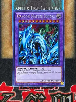 Yugioh Dragon Master Knight LCKC-EN065 Secret Rare 1st Ed NM - Image 1