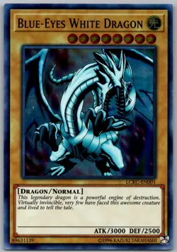 Blue-Eyes White Dragon (Version 1) Ultra Rare Legendary Collection Kaiba LCKC-EN - Image 1
