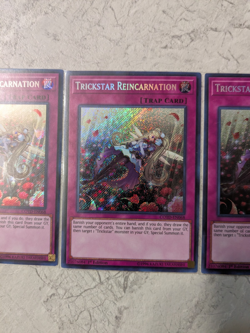 Yu-Gi-Oh! Trickstar Reincarnation (x3), Secret Rare, 1st Ed, COTD, NM - Image 3
