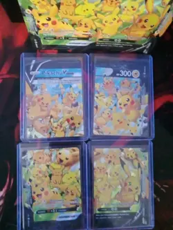 Pikachu V-Union [Set of 5] SWSH: Sword & Shield Promo Cards Holo With Jumbo Card - Image 1