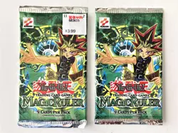 2x Yu-Gi-Oh Magic Ruler 9-Card Booster Pack NEW UNSEARCHED - Image 1