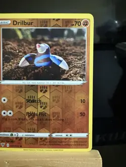 DRILBUR - 91/185 Vivid Voltage NM - Reverse Holo Common - Pokemon TCG Card - Image 3