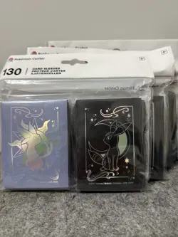 Celestial Espeon & Umbreon Card Sleeves (x130) - Pokemon Center - Brand New - Image 2