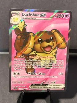 Pokemon TCG Dachsbun EX 160/142 SV07: Stellar Crown Ultra Rare Card NM/M - Image 1