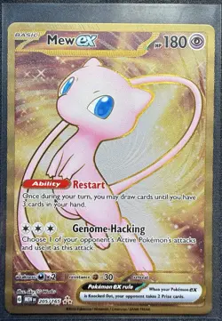 Pokemon TCG Mew ex - (151 Metal Card) 205/165 Sv: Scarlet & Violet 151 Rare NM - Image 1