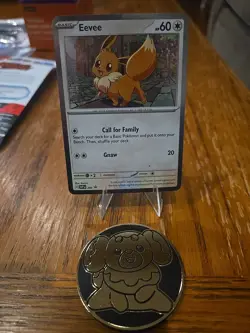 Eevee - SVP 200 Rivals Cosmos Holo Black Star Promo Card LP/NM - Image 1