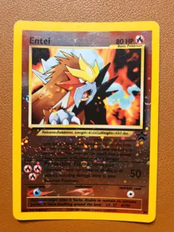 ENTEI # 34 Black Star Promo Reverse Holo - WOTC Pokemon Card LP - Image 1