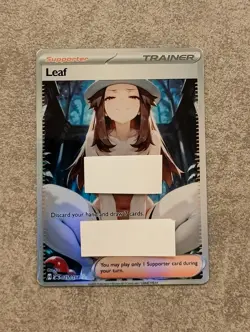 Pokemon Leaf Trainer Sexy Story Anime Waifu Adult Foil Card - Image 1