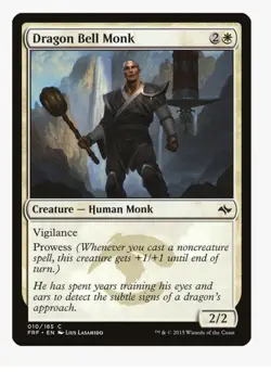 Dragon Bell Monk | Fate Reforged FRF | MTG | Human Monk | Vigilance | Prowess LP - Image 1