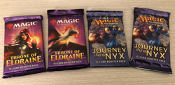 MTG Journey into Nyx X 2 & Throne of Eldraine X 2 Factory Sealed - Image 1