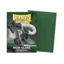 Dragon Shield Non-Glare Matte Forest Green Standard 100ct Sleeves - MTG Pokemon - Image 1