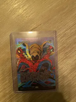 🔮 MTG: Saw in Half (Borderless) Marvel Universe Eternal-Legal Foil - Spiderman - Image 1