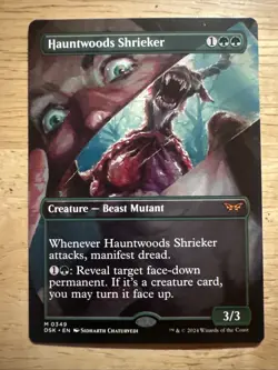 MTG Hauntwoods Shrieker - Rare - Duskmourn - Borderless - Near Mint - Image 1