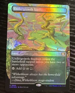 MTG English Undergrowth Stadium (Borderless) NM Foil Commander Masters - Image 1