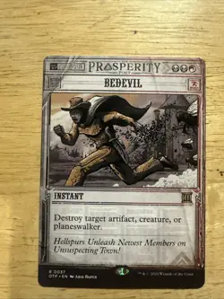 x1 Bedevil OTP Breaking News MTG 37 RARE M/NM 1x - Image 1