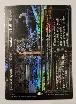 Mtg Duskmourn Funeral Room/Awakening Hall Borderless NM Foil - Image 1