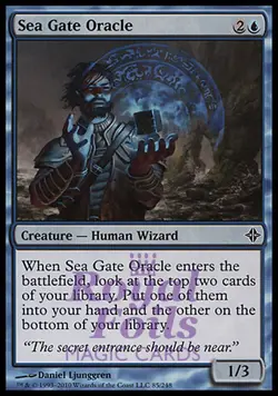 Sea Gate Oracle 1x FOIL ROE MTG Rise of Eldrazi Common MINT blue - Image 1
