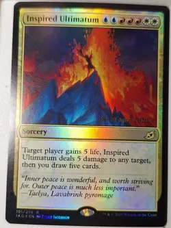 Inspired Ultimatum - Foil Prerelease Promo- Magic the Gathering MTG Nice! - Image 1
