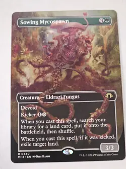 MTG - Sowing Mycospawn Borderless - Modern Horizons 3 - Image 1