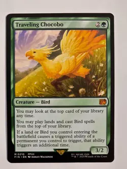 Traveling Chocobo M0210 Regular Final Fantasy MTG NM Never Played - Image 1