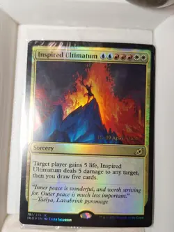 Inspired Ultimatum - Sealed Foil Prerelease Promo- Magic the Gathering MTG Nice! - Image 1