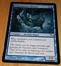 Deepchannel Mentor - Shadowmoor #35/301 MTG Magic The Gathering The List NM - Image 1
