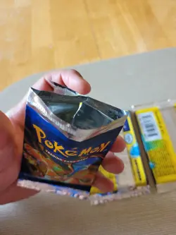 1999 Pokemon Base Set EMPTY Unlimited Booster Packs Charizard & Blastoise - Image 3
