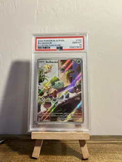 Pokemon Bulbasaur Illustration Stellar Crown 143/142 PSA 10 - Image 1