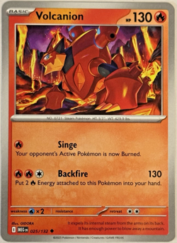 Volcanion 025/132 - ME01: Mega Evolution - Uncommon - Pokemon TCG - NM - Image 1