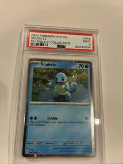 2023 POKEMON SVP EN-SV BLACK STAR PROMO 151 POSTER COLL #048 SQUIRTLE PSA 9 - Image 4
