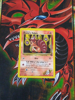 Blaine's Vulpix - 66/132 - Common - Gym Challenge Pokemon TCG HP - Image 1