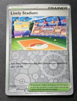 Lively Stadium 180/191 Sv08: Surging Sparks Reverse Holo - Pokemon - NM - Image 1
