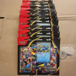 Pokemon TCG - Mega Evolution 3 Pack Blister - Lot of 10 - 5(Psyduck) 5(Golduck) - Image 1