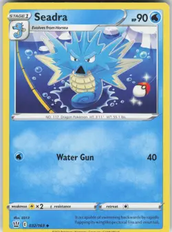 Pokemon Seadra 032/163 SWSH05: Battle Styles Uncommon NM - Image 1