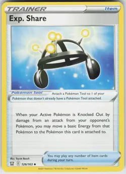 Pokemon Exp. Share 126/163 SWSH05: Battle Styles Uncommon NM - Image 1
