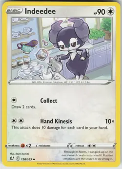 Pokemon Indeedee 120/163 SWSH05: Battle Styles Uncommon NM - Image 1